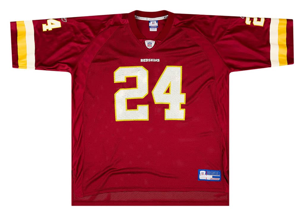 2004 Washington Redskins Springs #24 Reebok On Field Jersey (Home) XXL