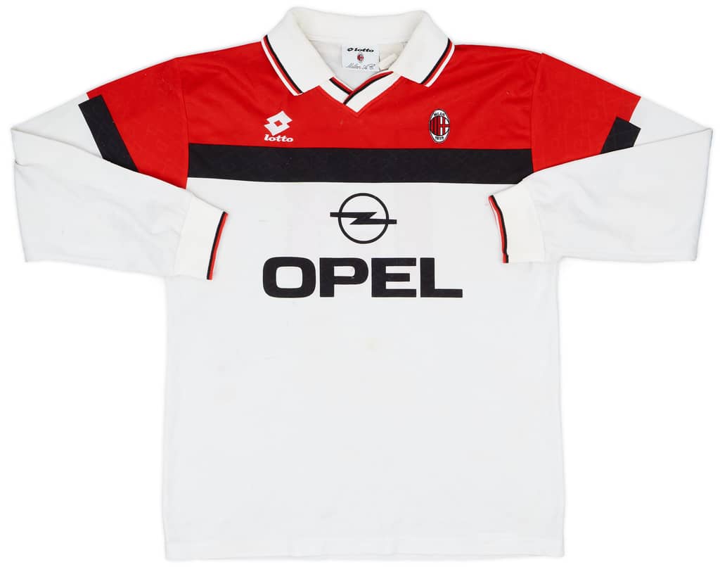 1994-95 AC Milan Match Issue Away L/S Shirt #13