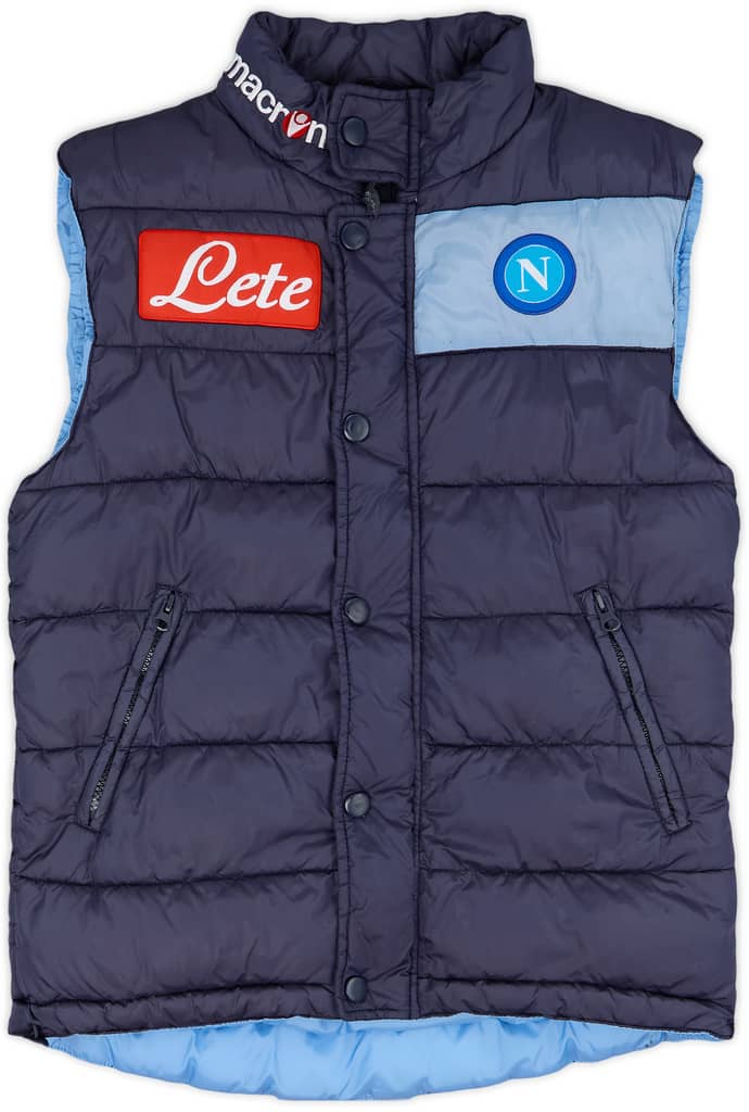 2014-15 Napoli Macron Padded Gilet - 8/10 - (XL.Boys)