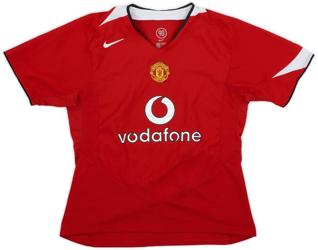 2004-06 Manchester United Home Shirt - 8/10 - (M.Boys)