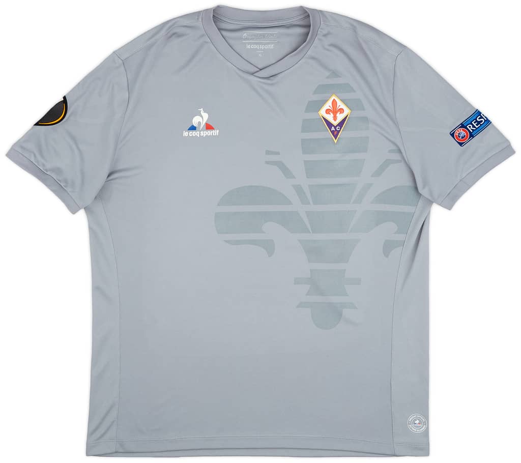 2015-16 Fiorentina Match Issue European GK S/S Shirt Lezzerini #24 - As New - (XL)