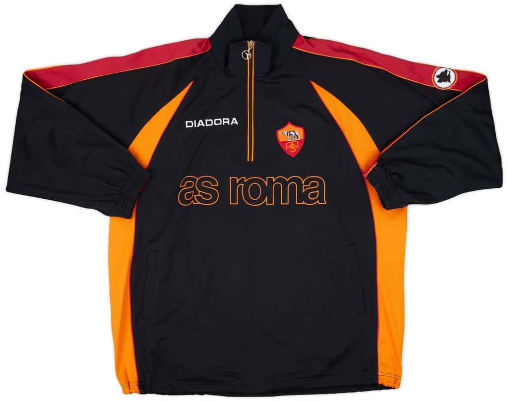 1999-00 Roma Diadora 1/4 Zip Drill Top - 8/10 - (XXL)