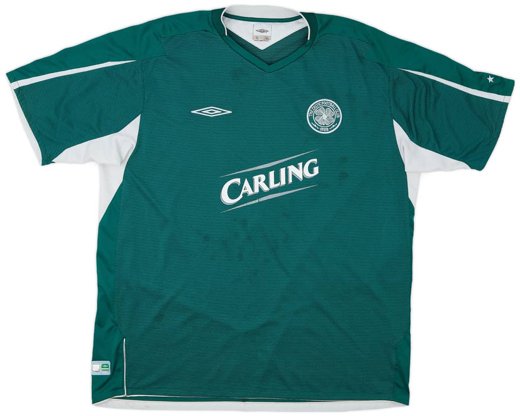 2004-05 Celtic Away Shirt Lennon #18 - 6/10 - (XL)