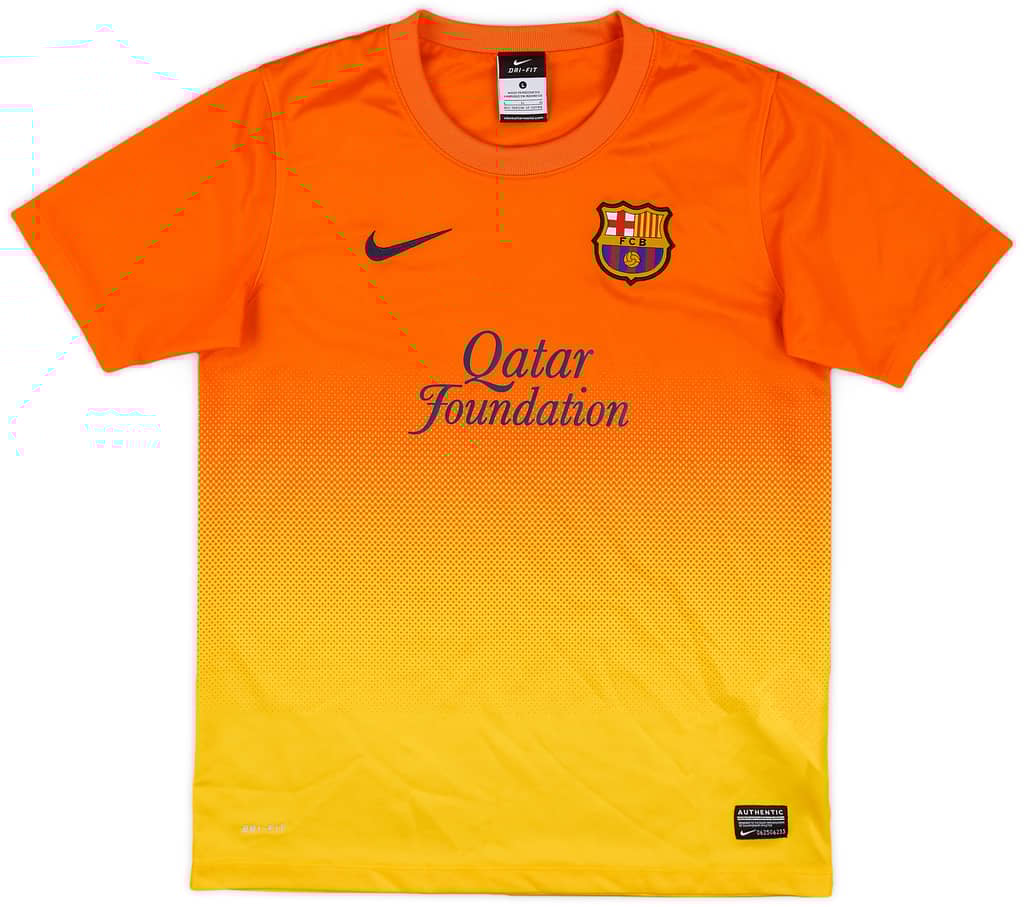 2012-13 Barcelona Basic Away Shirt - 7/10 - (L.Boys)