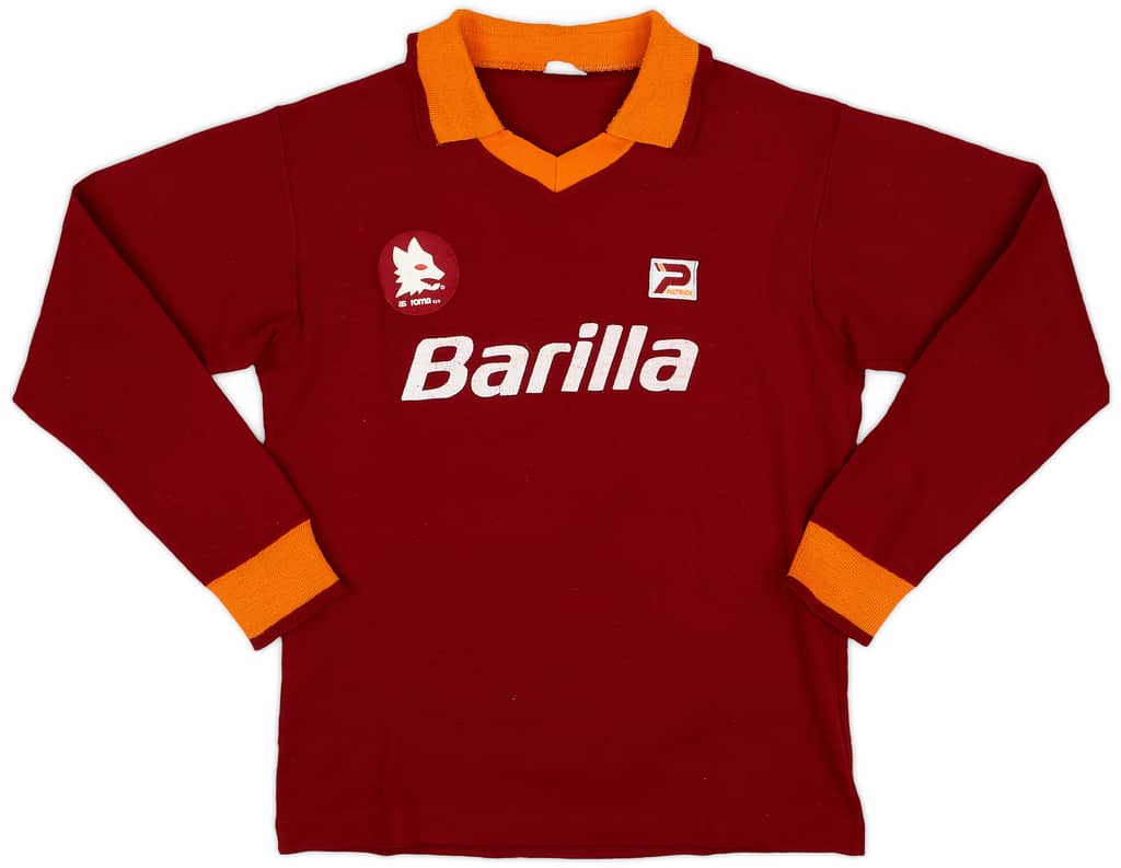 1982-83 Roma Home L/S Shirt #6 - 7/10 - (S)
