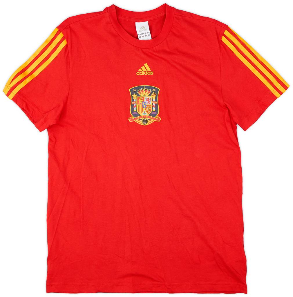 2010 Spain adidas Cotton Training Shirt - 9/10 - (M)