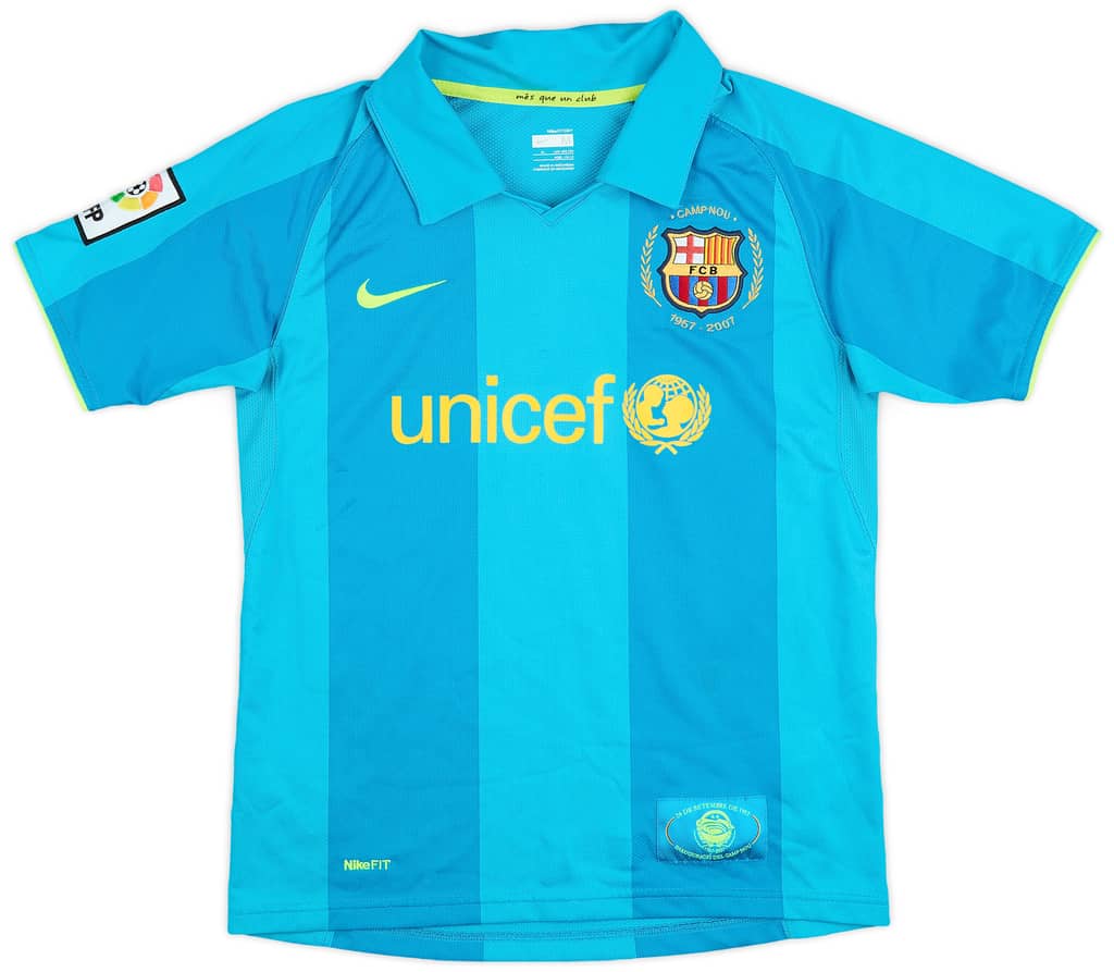 2007-09 Barcelona Away Shirt - 9/10 - (M.Boys)