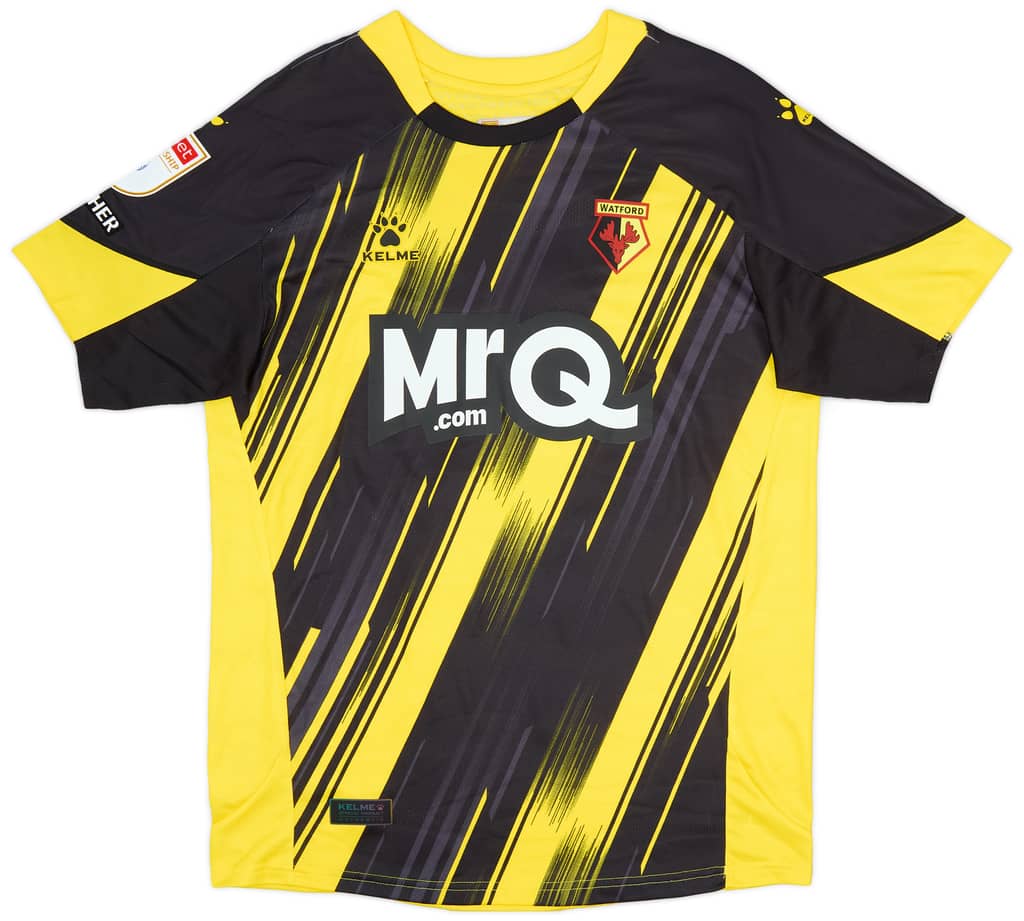 2023-24 Watford Match Issue Home Shirt Sema #12