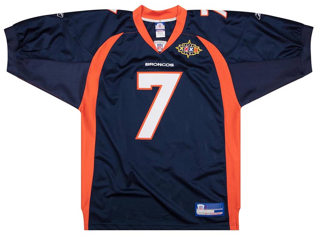 2002-04 Denver Broncos Elway #7 Authentic Reebok Jersey (Home) XXL