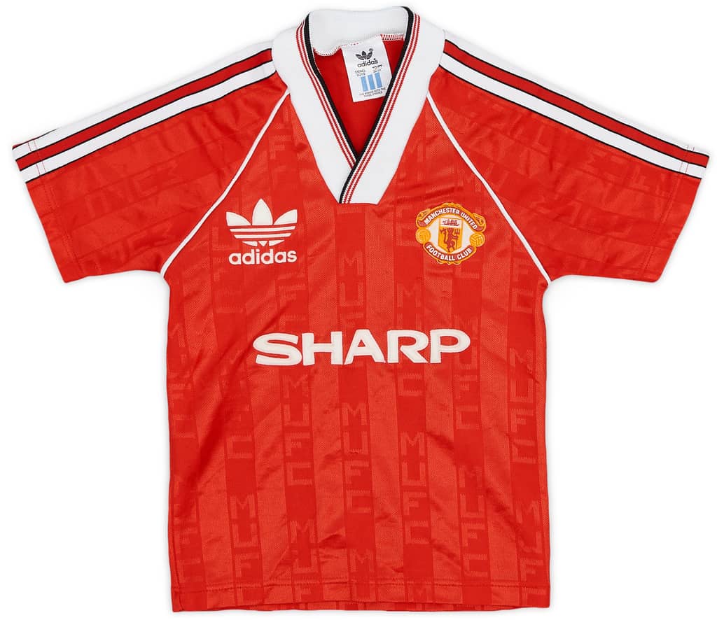 1988-90 Manchester United Home Shirt - 9/10 - (4-5 Years)