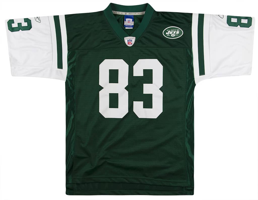 2004 New York Jets Moss #83 Reebok Premier Jersey (Home) M