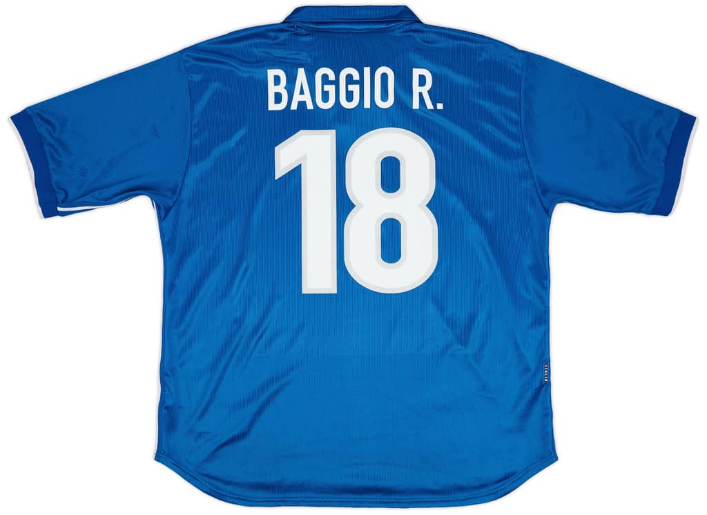 1997-98 Italy Home Shirt Baggio #18 - 7/10 - (XXL)