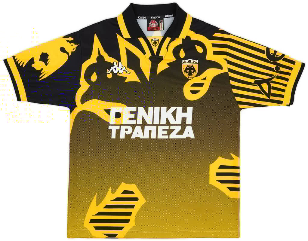 1997-98 AEK Athens '10 Years' Home Shirt Savevski #8
