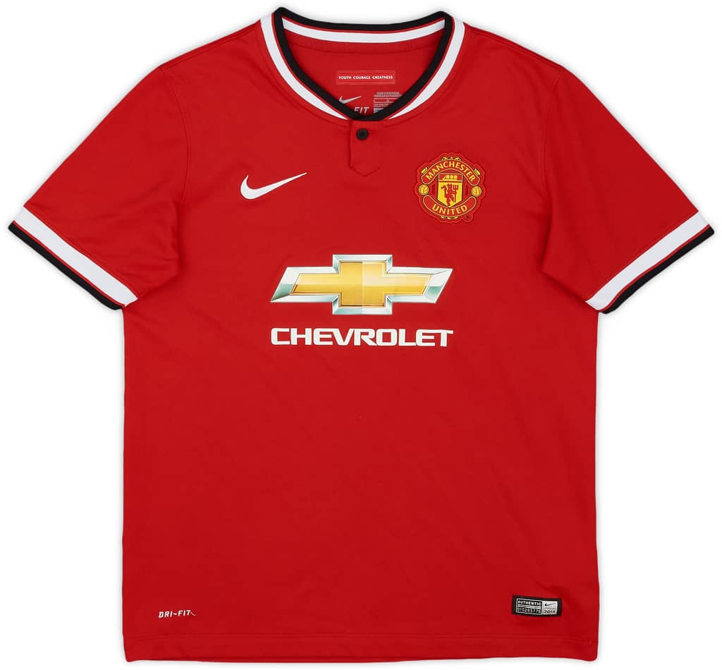 2014-15 Manchester United Home Shirt - 8/10 - (L.Boys)