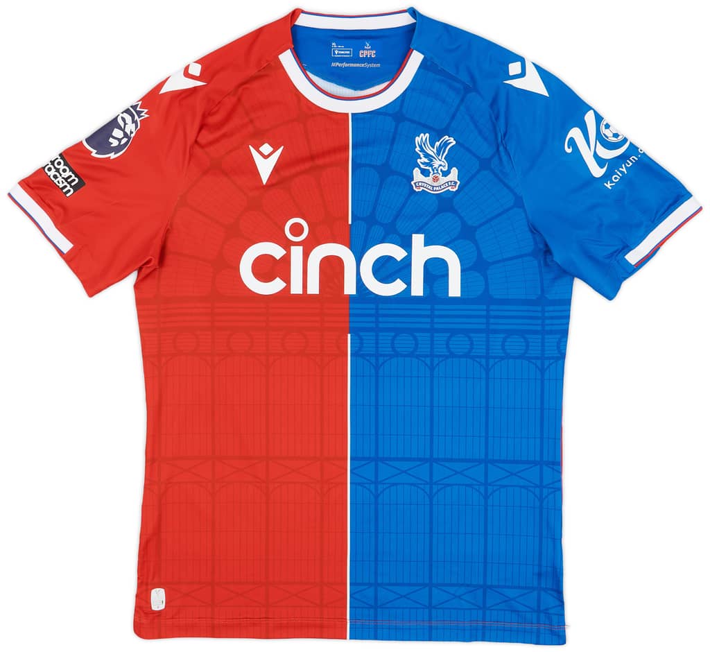 2023-24 Crystal Palace Match Issue Home Shirt Schlupp #15