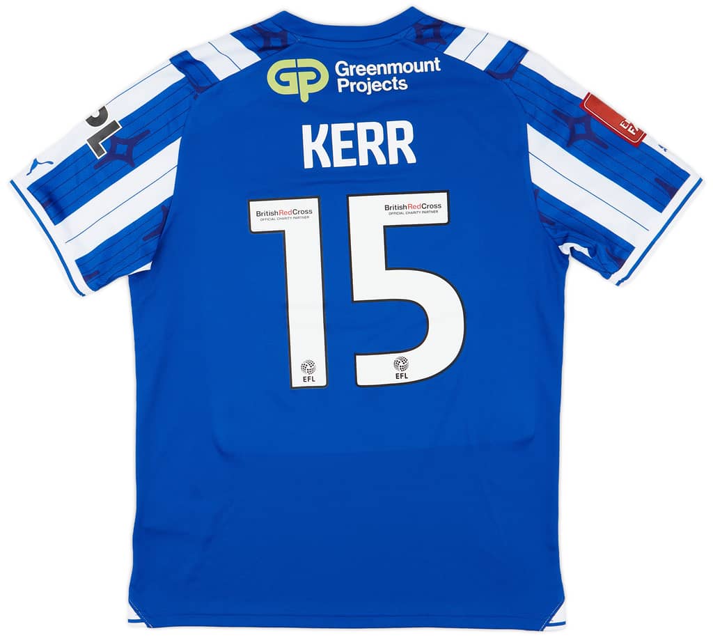 2023-24 Wigan FA Cup Match Issue Home Shirt Kerr #15