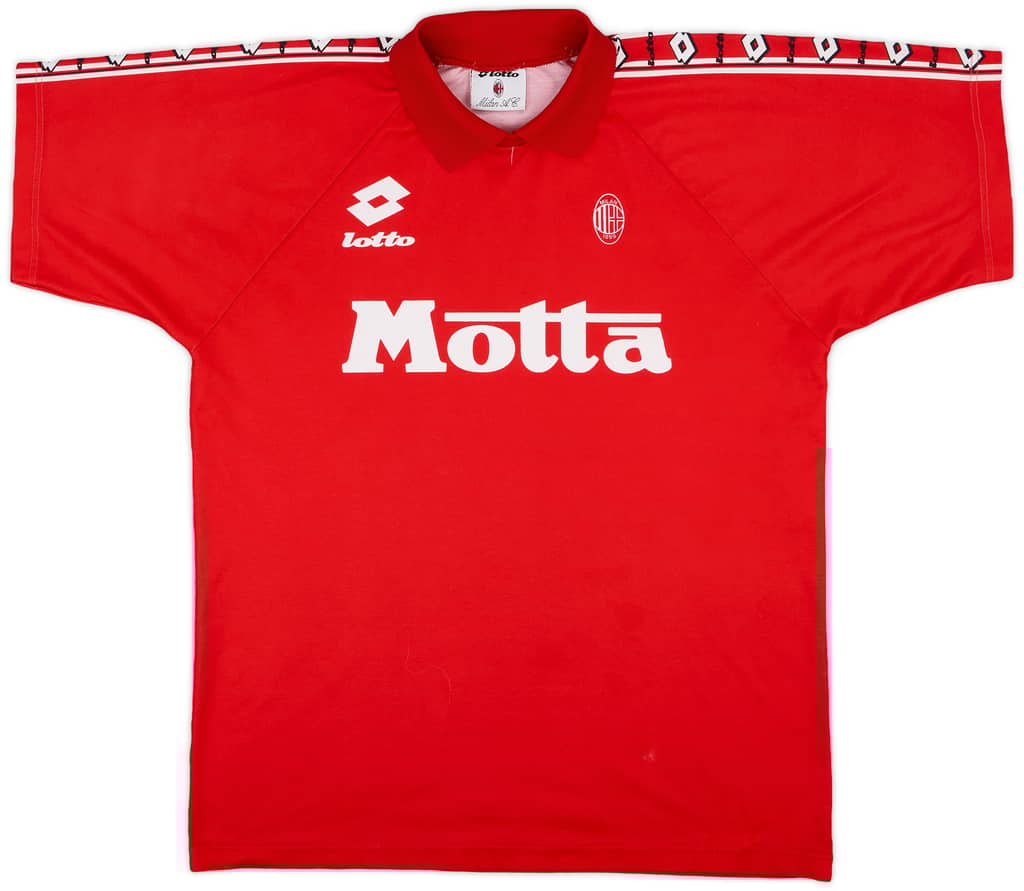 1995-96 AC Milan Lotto Training Shirt - 8/10 - (XL)