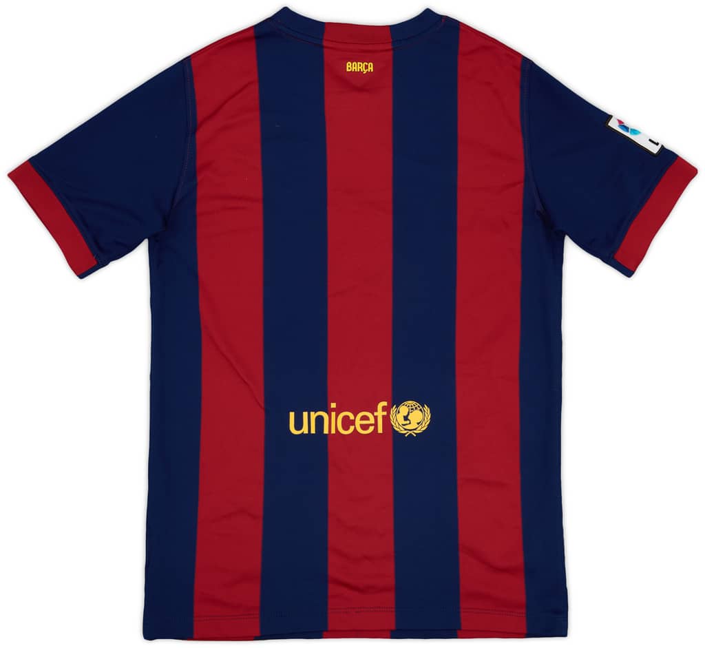 2014-15 Barcelona Home Shirt - 9/10 - (XL.Boys)