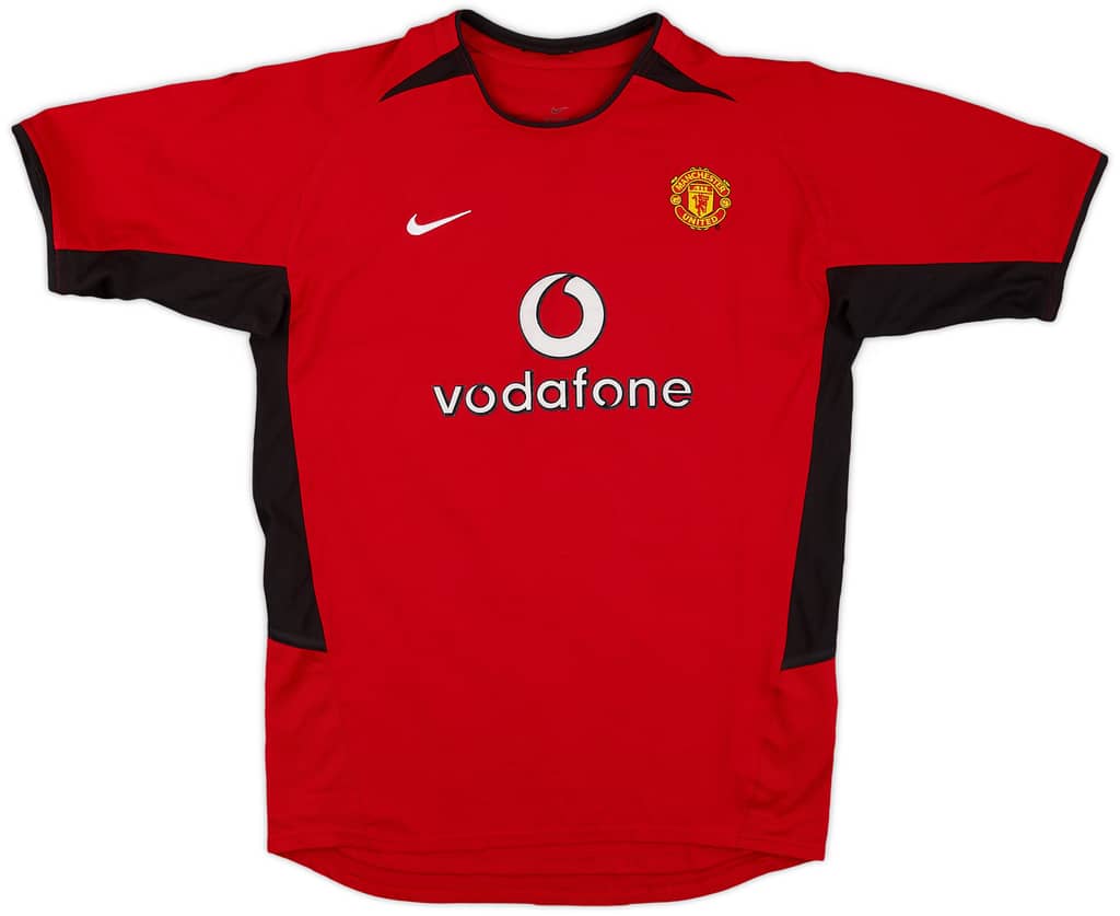 2002-04 Manchester United Home Shirt - 9/10 - (XL.Boys)