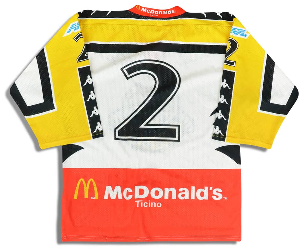 1990s HC Lugano #2 Kappa Jersey (Home) M