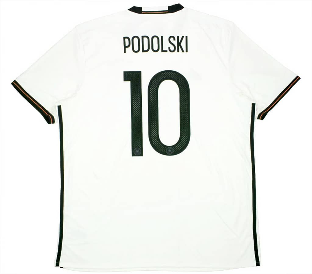 2015-16 Germany Home Shirt Podolski #10