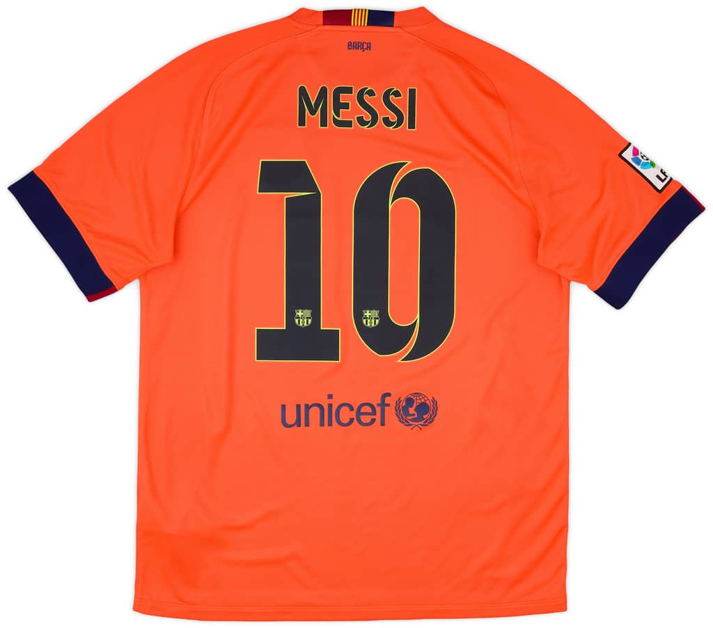 2014-15 Barcelona Away Shirt Messi #10 - 8/10 - (L)