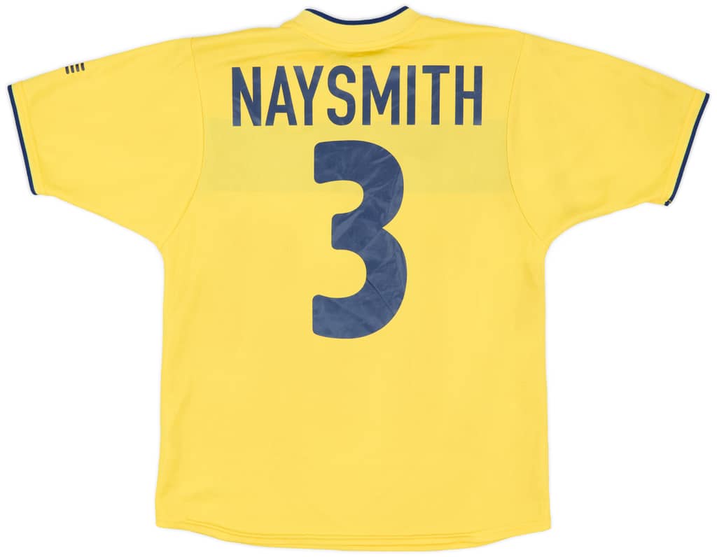 2002-03 Scotland Away Shirt Naysmith #3 - 7/10 - (XL.Boys)