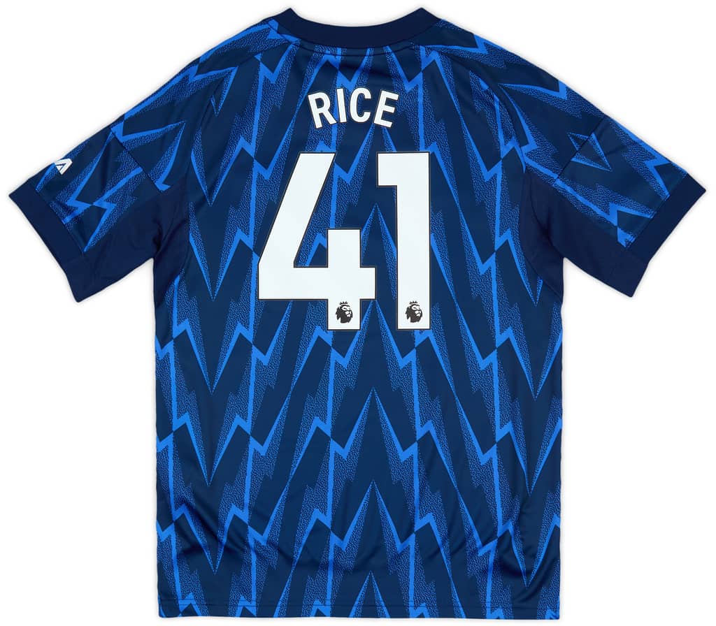 2025-26 Arsenal Away Shirt Rice #41 (KIDS)