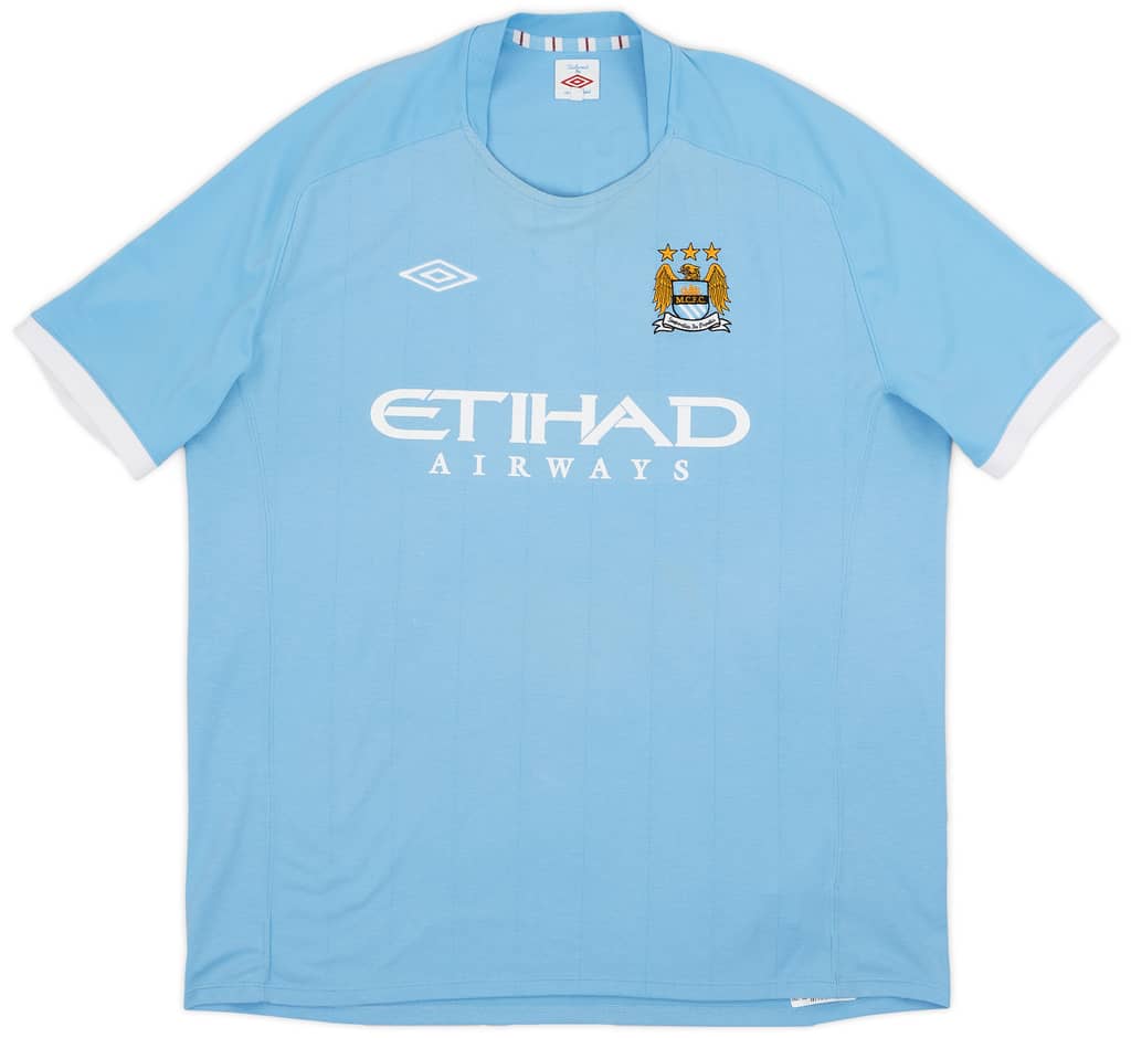 2010-11 Manchester City Home Shirt Richards #2 - 8/10 - (XXL)