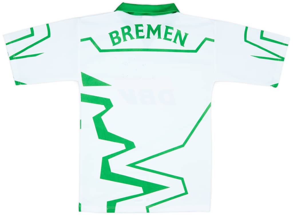 1993-94 Werder Bremen Signed Home Shirt - 8/10 - (XS)