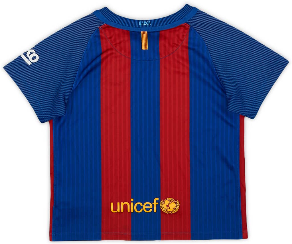 2016-17 Barcelona Home Shirt - 8/10 - (S.Boys)