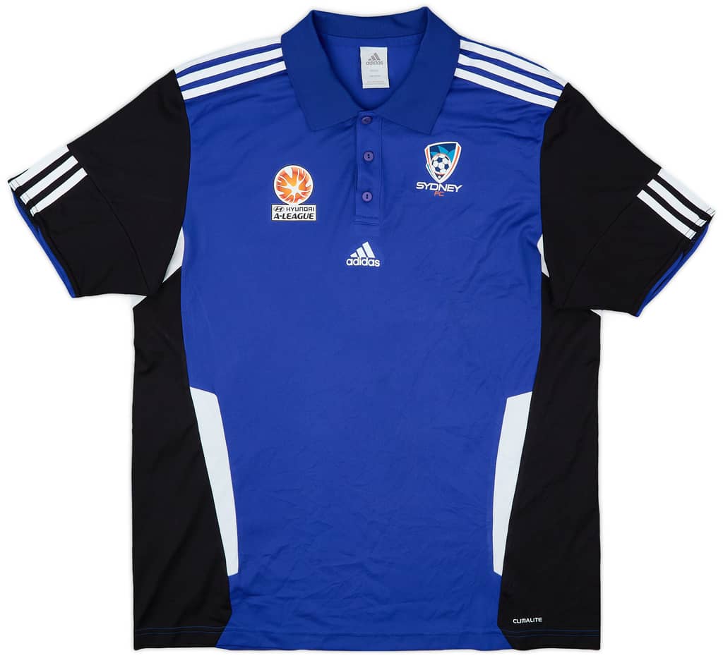 2013-14 Sydney FC adidas Polo Shirt - 9/10 - (XXL)