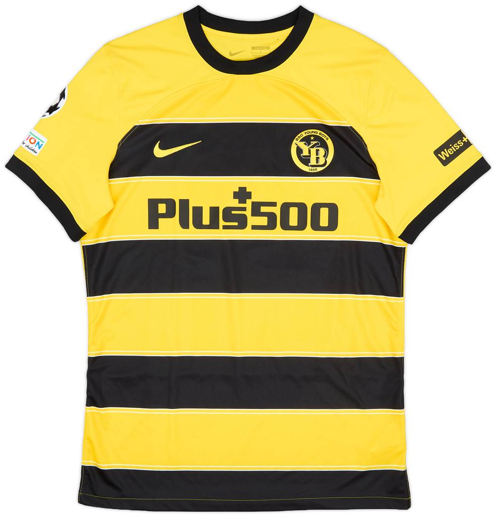 2023-24 Young Boys Match Issue Champions League Home Shirt Garcia #21