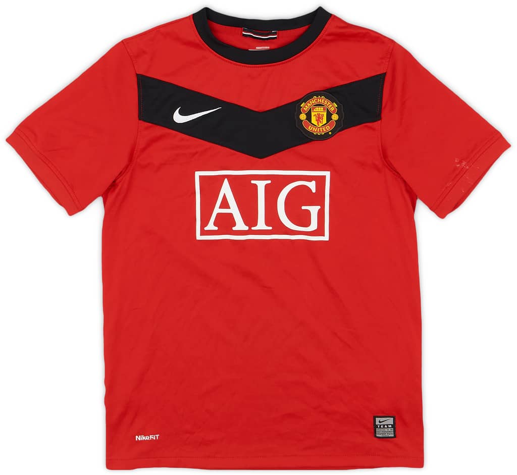 2009-10 Manchester United Home Shirt - 7/10 - (M.Boys)