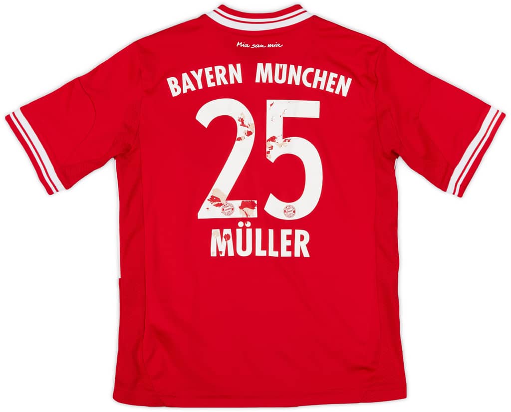 2013-14 Bayern Munich Home Shirt Muller #25 - 5/10 - (S.Boys)