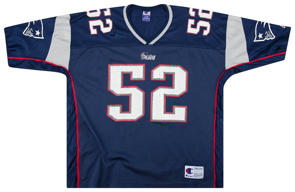 2000 New England Patriots Johnson #52 Champion Jersey (Home) XL