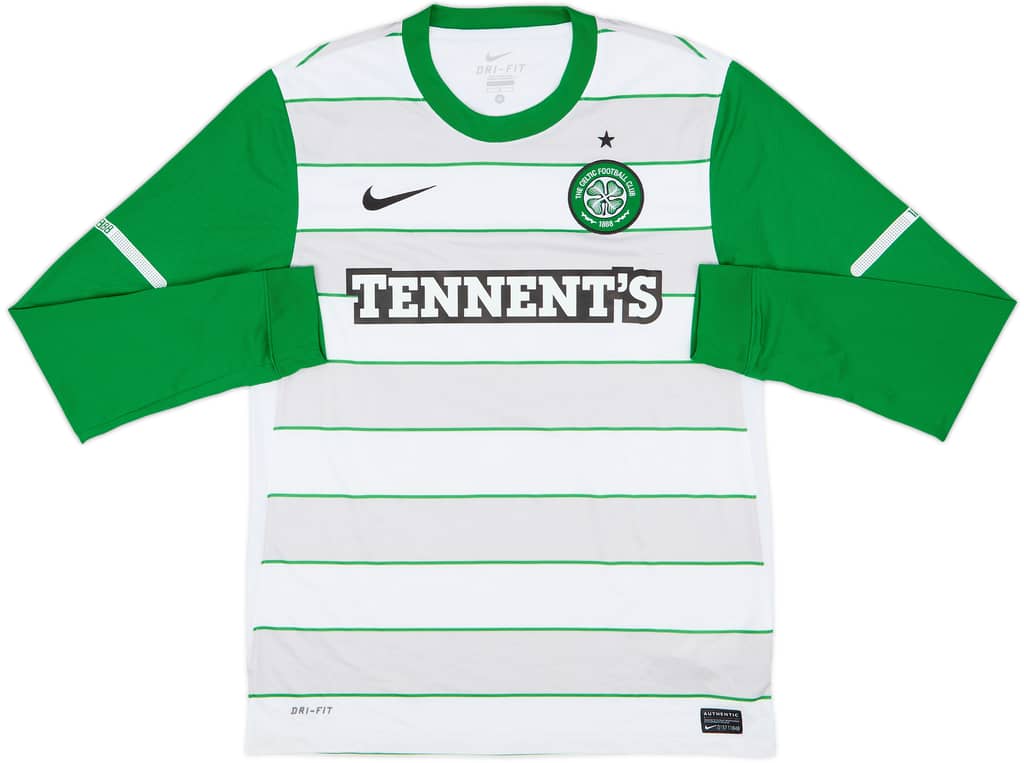 2011-12 Celtic Away L/S Shirt Hooper #8 - 9/10 - (M)