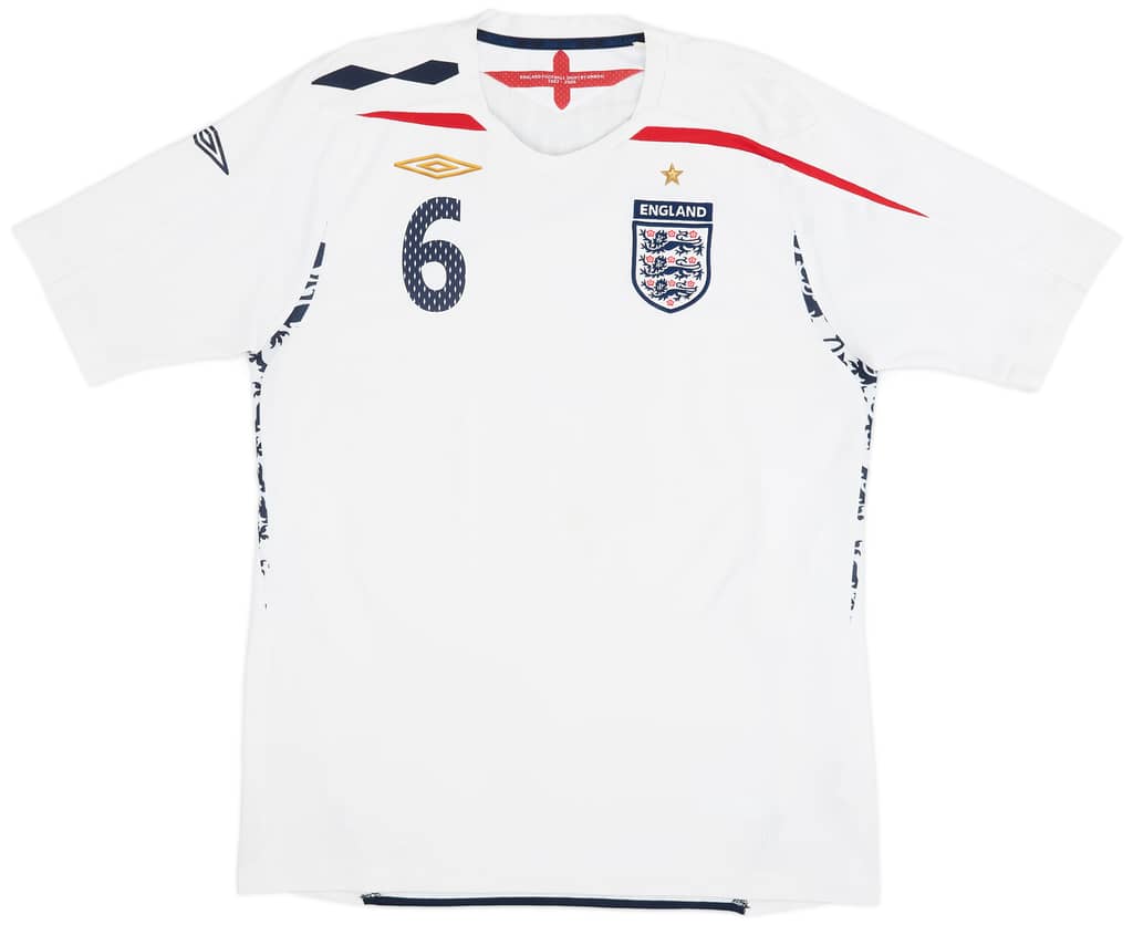 2007-09 England Home Shirt Terry #6 - 6/10 - (L)