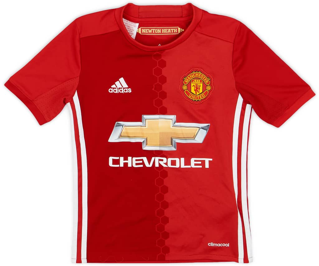2016-17 Manchester United Home Shirt - 6/10 - (7-8 Years)