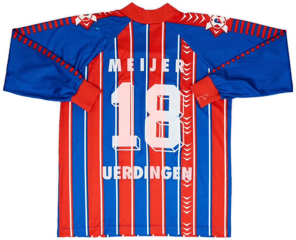 1995-96 KFC Uerdingen Home L/S Shirt Meijer #13 - 8/10 - (S)
