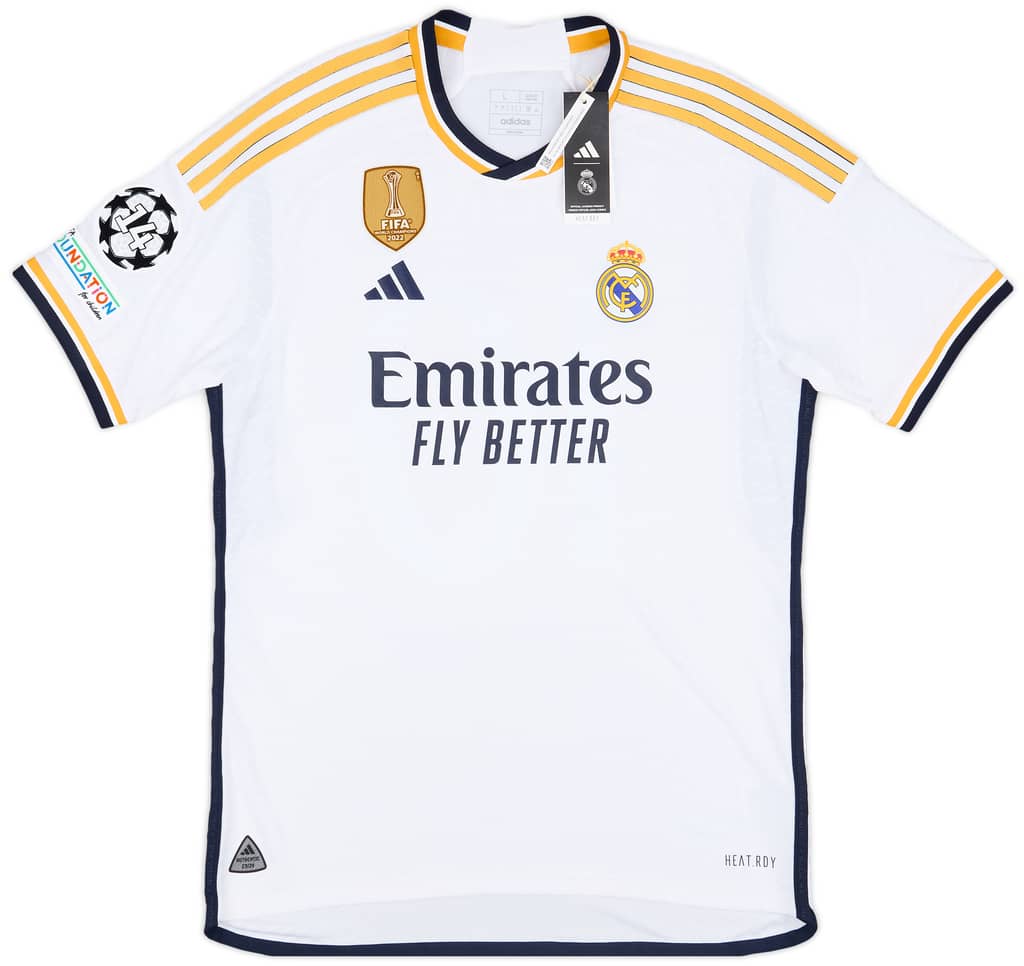 2023-24 Real Madrid Authentic Home CL Shirt Modric #10