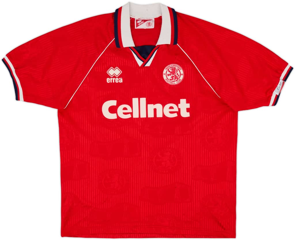 1995-96 Middlesbrough Home Shirt - 7/10 - (XL)