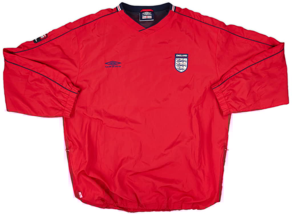 2000-02 England Umbro Drill Top - 8/10 - (M)