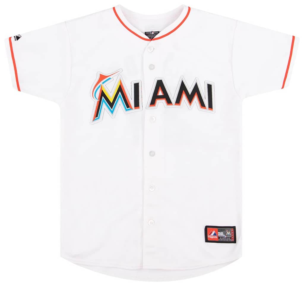 2012-15 Miami Marlins Stanton #27 Majestic Jersey (Home) Y