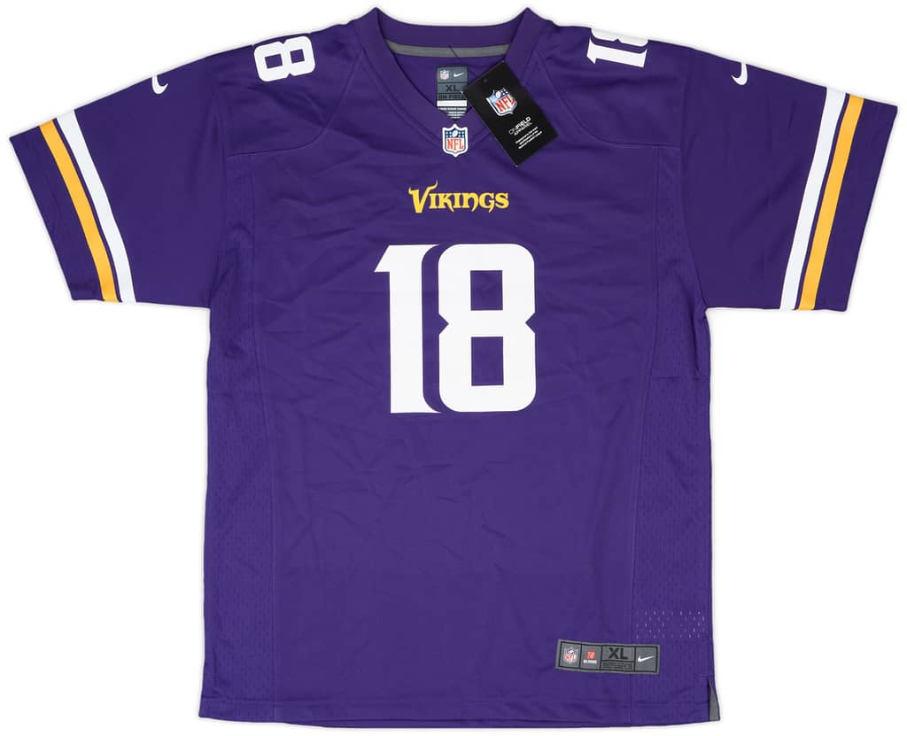 2020-24 Minnesota Vikings Jefferson #18 Nike Game Home Jersey (XL.Boys)