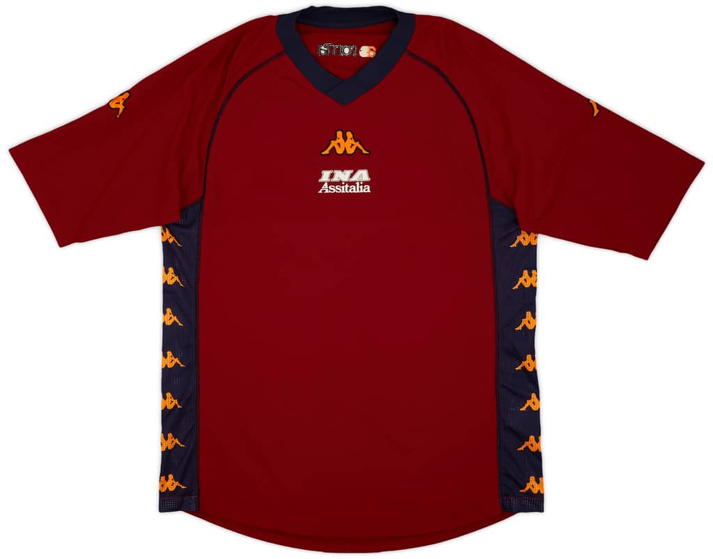 2001-02 Roma Kappa Training Shirt - 6/10 - (L)