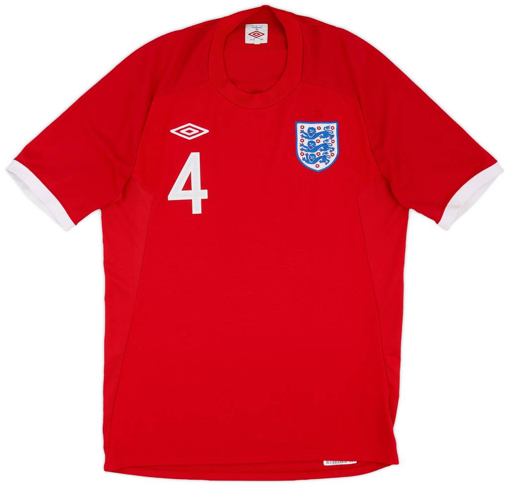 2010-11 England Away Shirt Gerrard #4 - 7/10 - (M)