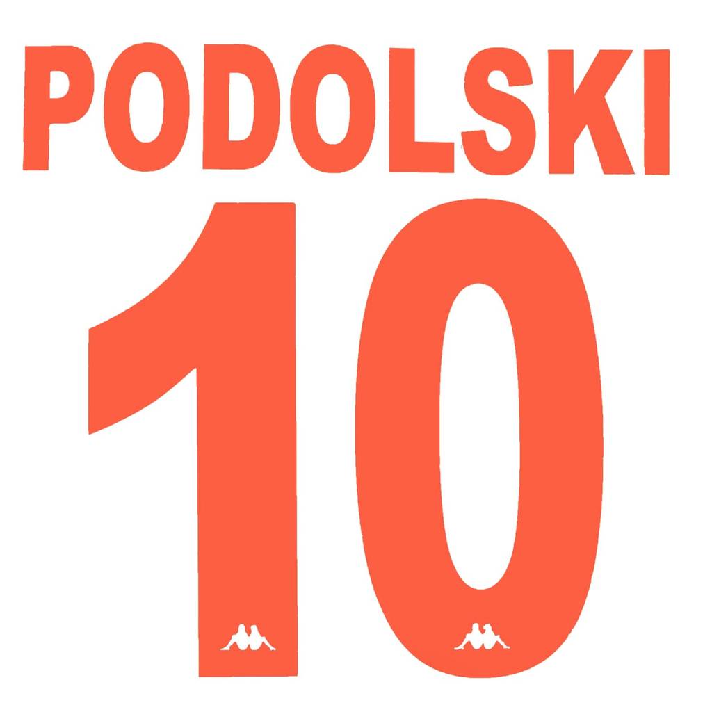 2020-21 Antalyaspor Away Podolski #10 Name Set