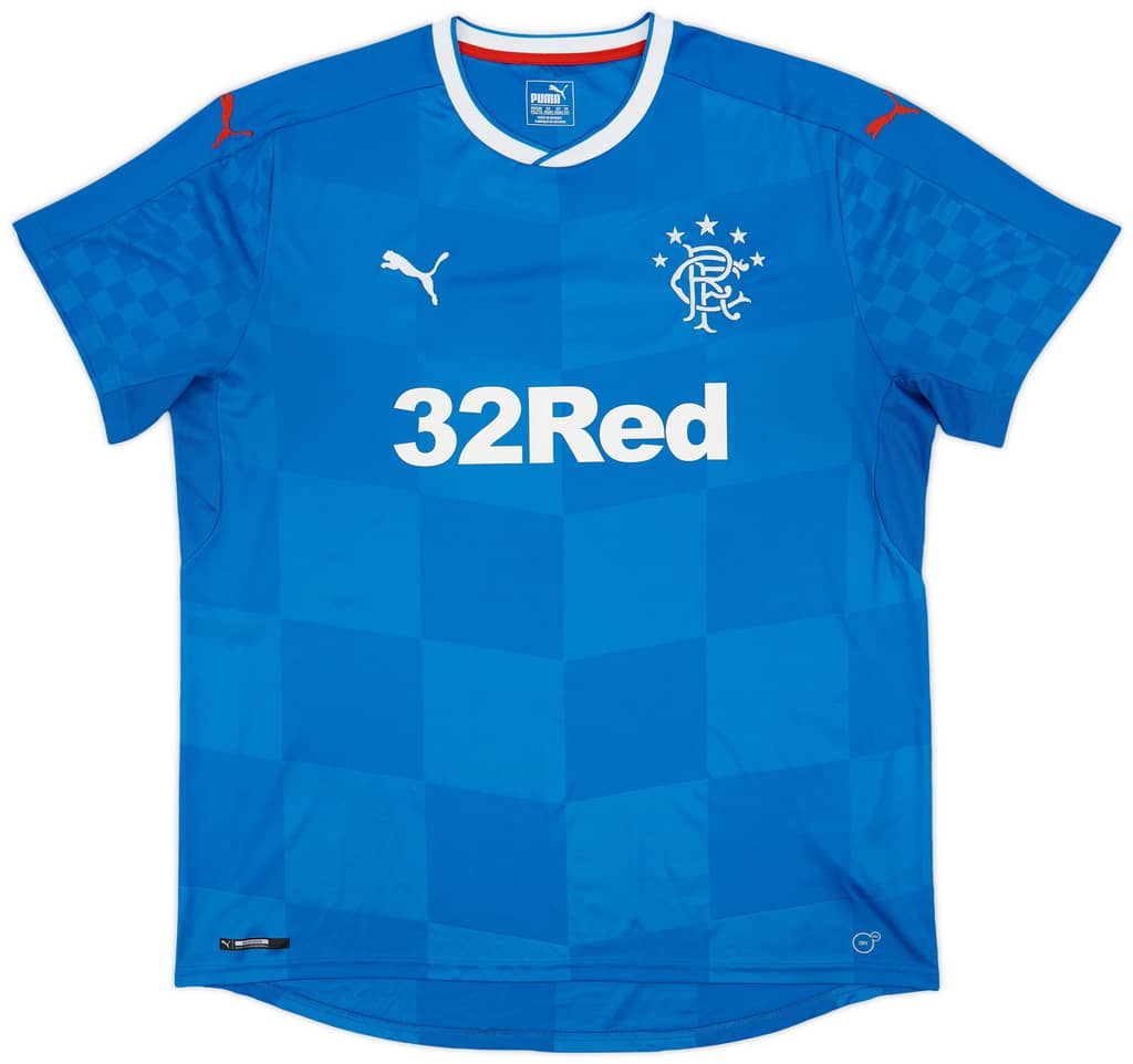 2016-18 Rangers Home Shirt - 8/10 - (XXL)