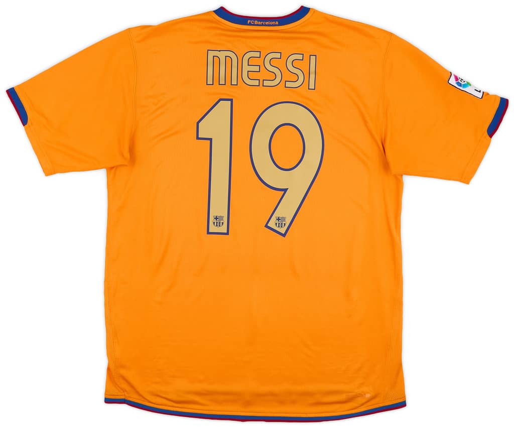 2006-08 Barcelona Away Shirt Messi #19 - 8/10 - (L)